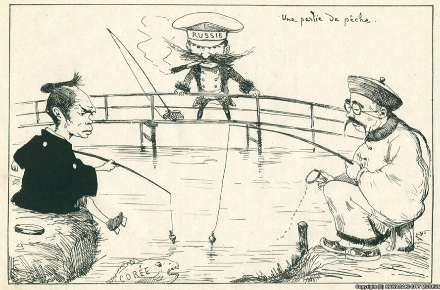 風刺画｜『魚釣り遊び』ジョルジュ・ビゴー