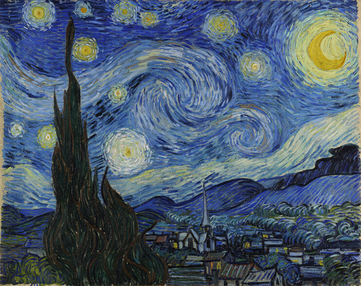 フィンセント・ファン・ゴッホの「星月夜」｜風景画