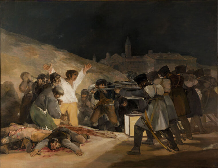 マドリード、1808年5月3日（プリンシペ・ピオの丘での虐殺）