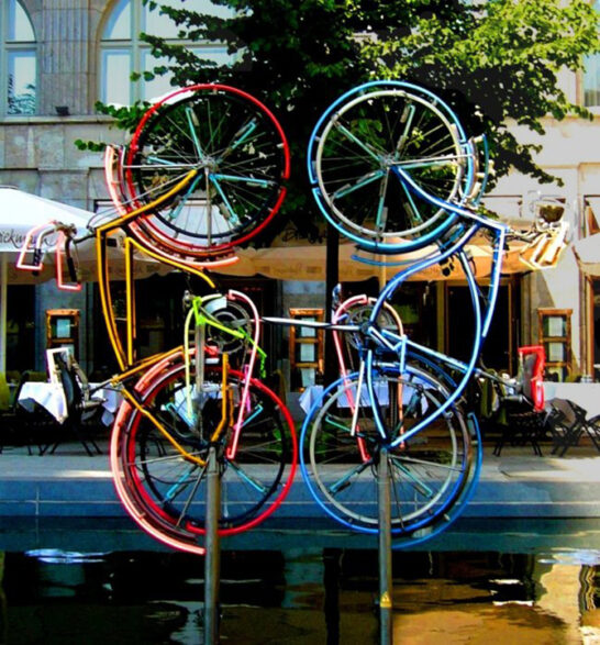 『Riding Bikes』ベルリン（1998年）／ポップアート