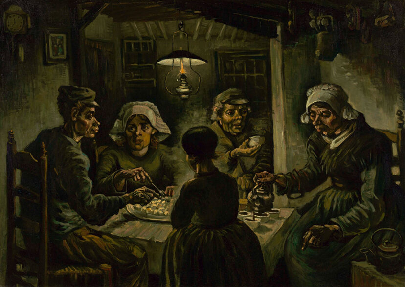 『ジャガイモを食べる人々』 (1885年)