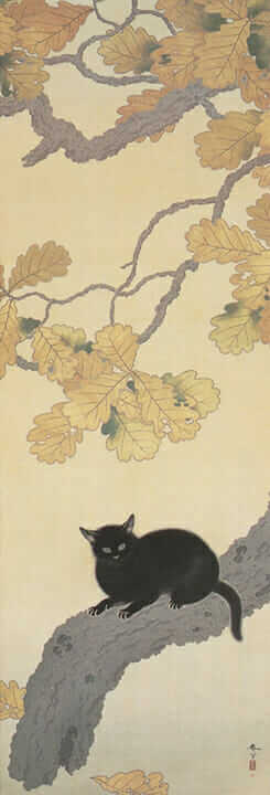 菱田春草の黒き猫
